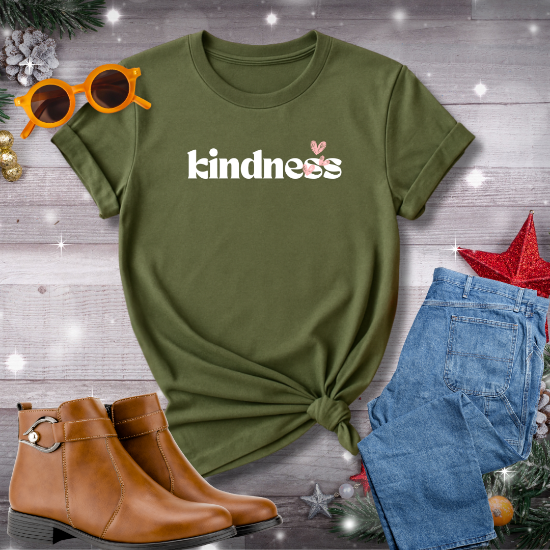Kindness T-Shirt – Gentle Reminder to Practice Compassion, Stay Present, and Let Love Lead Your Actions