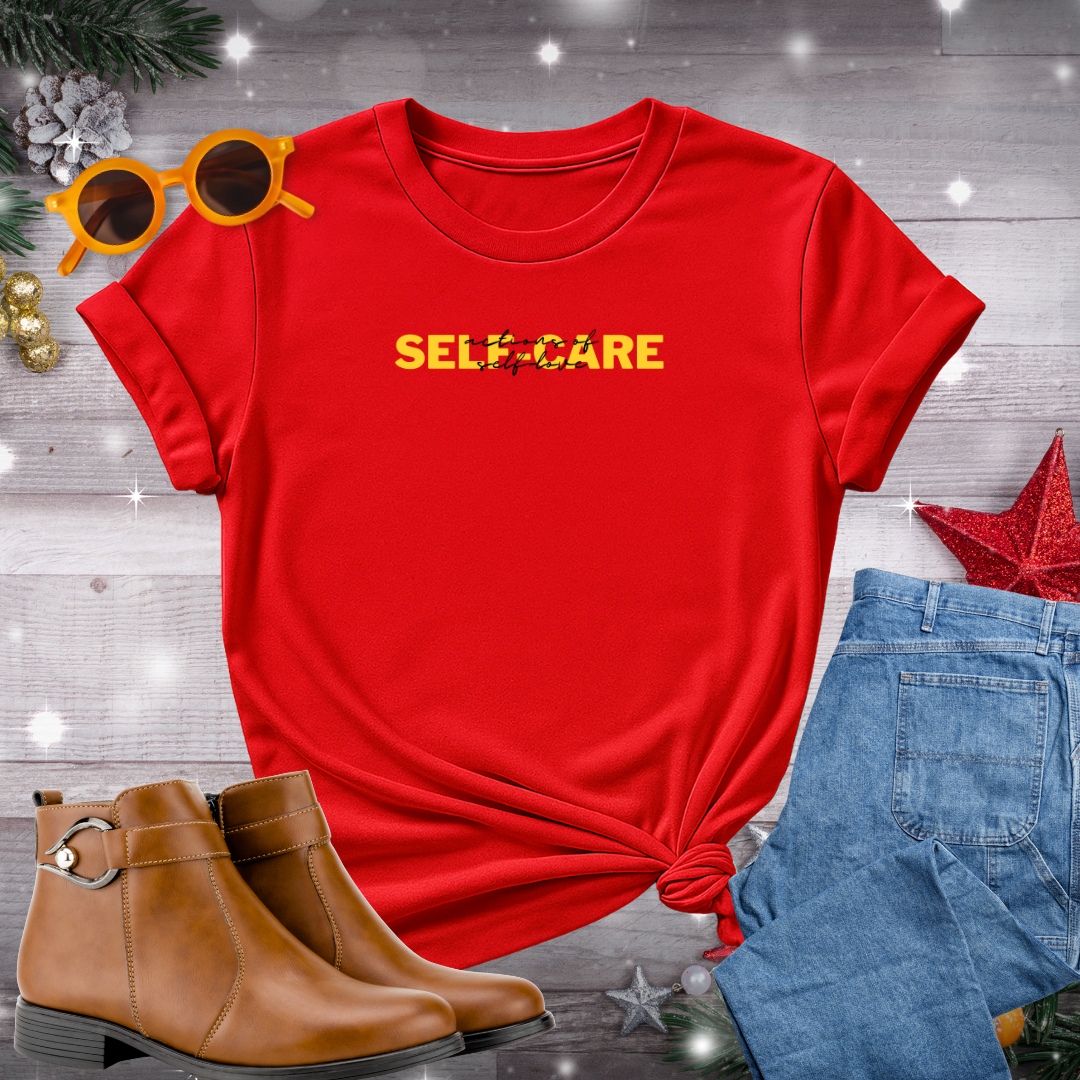 Selfcare Actions of Love T-Shirt – Quiet Prompt to Lead with Compassion, Live with Intention, and Make Space for What Truly Heals