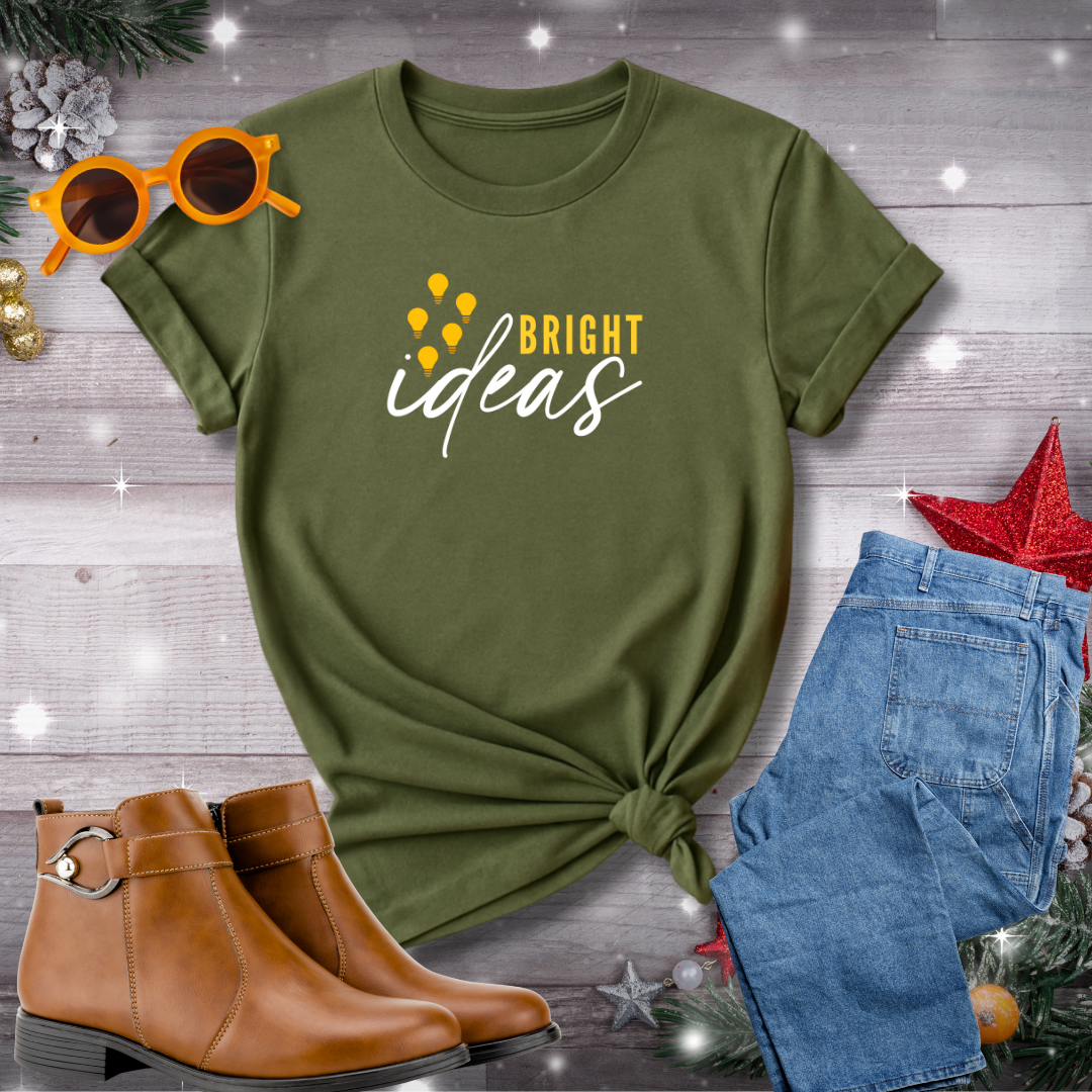 Bright Ideas T-Shirt – A Gentle Nudge Toward Clarity, Present-Moment Focus, and Values-Driven Inspiration