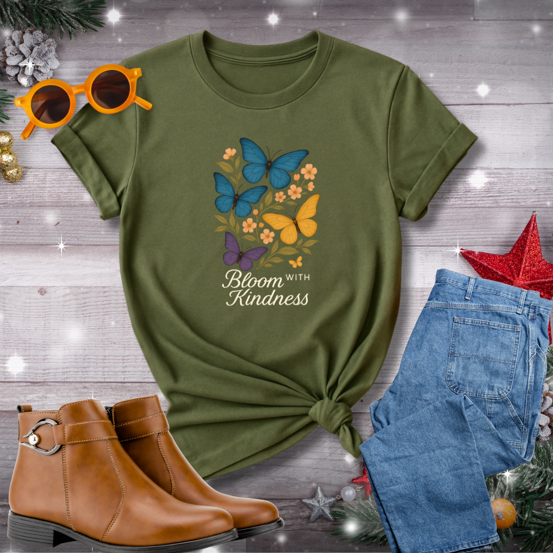 Bloom With Kindness T-shirt – A Gentle Reminder to Nurture Growth, Mindfulness, and Compassion