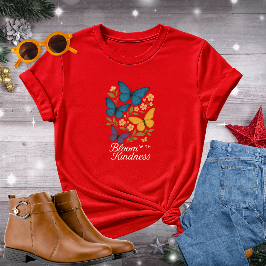 Bloom With Kindness T-shirt – A Gentle Reminder to Nurture Growth, Mindfulness, and Compassion