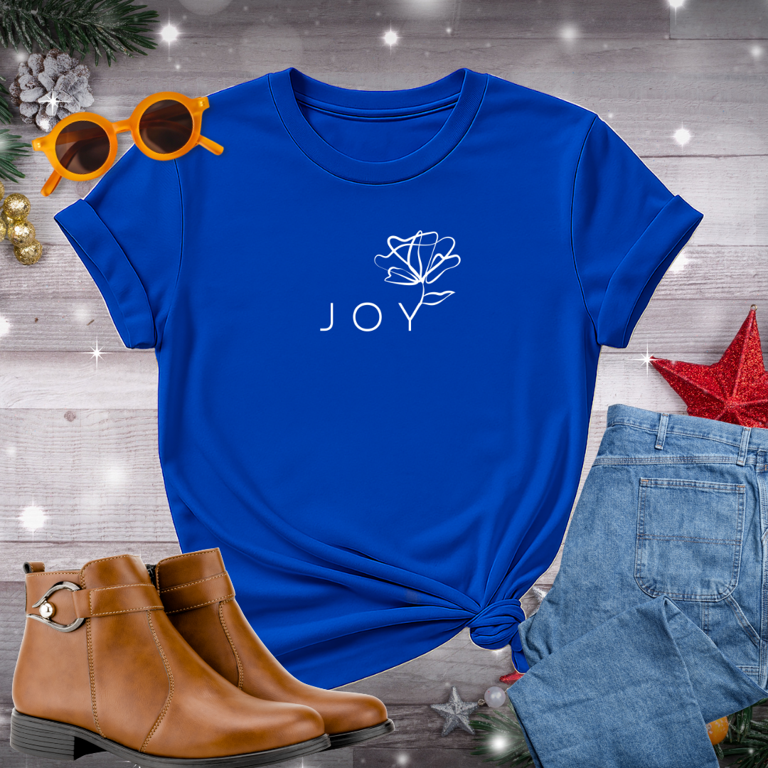 Joy T-Shirt – Quiet Reminder to Savor Simple Moments and Stay Rooted in What Truly Matters