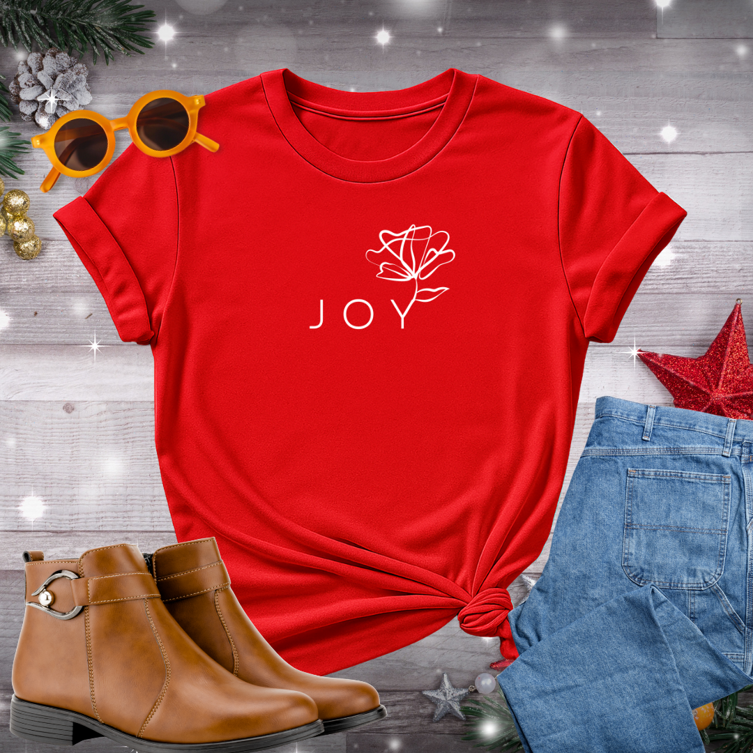 Joy T-Shirt – Quiet Reminder to Savor Simple Moments and Stay Rooted in What Truly Matters